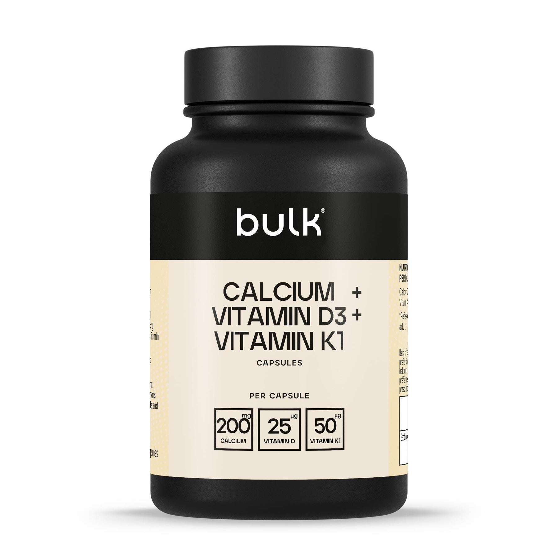 Calcio + vitamina D3 + vitamina K1 Capsule da 1000 mg
