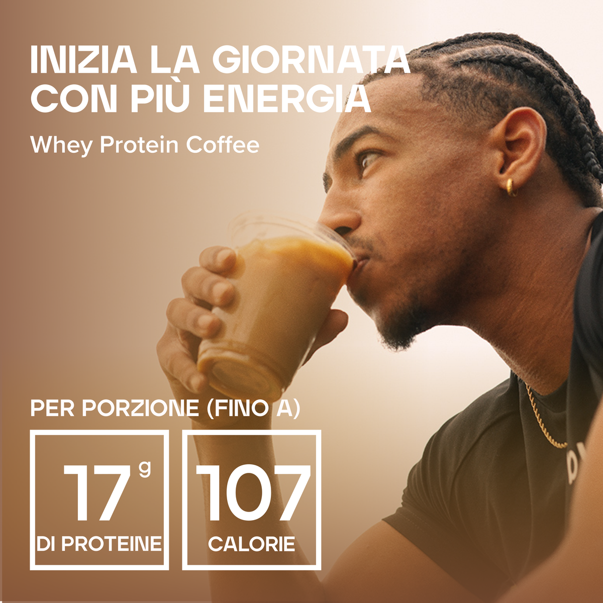 Caffè con proteine del siero di latte