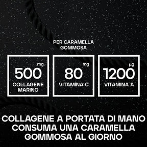 Caramelle gommose a base di collagene